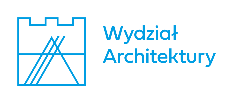 asymetryczne logo Wydziału Architektury do stosowania wraz z logo Politechniki Krakowskiej